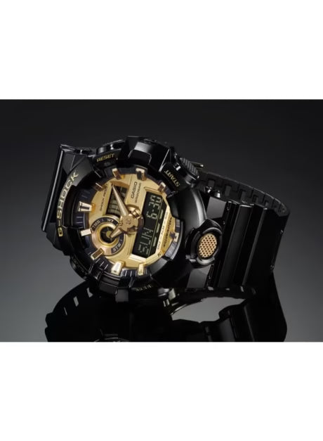 Casio G-Shock Style GA-710GB-1A – High-Quality Imitation (Black & Gold)