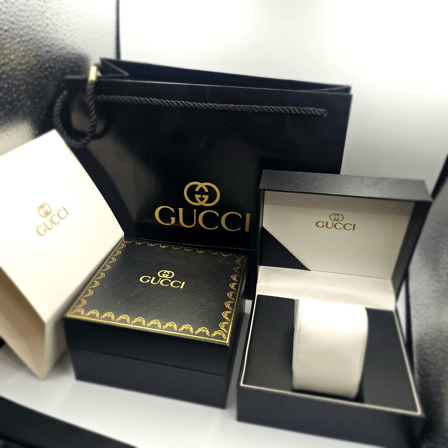 Gucci 25H Series Inspired Slim Watch – Ocean Blue Dial &amp; Stainless Steel