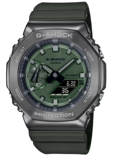 Casio G-Shock Style GM-2100B-3A – High-Quality Imitation (Gunmetal & Olive Green)