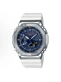 Casio G-Shock Style GM-2100 – High-Quality Imitation (Silver & Blue Leopard Edition)