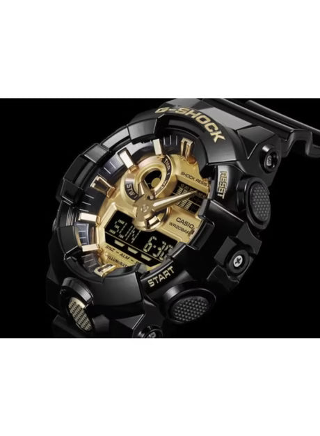 Casio G-Shock Style GA-710GB-1A – High-Quality Imitation (Black & Gold)