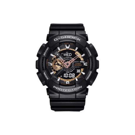 Casio G-Shock Style GA-110RG-1 – High-Quality Imitation (Black & Rose Gold)