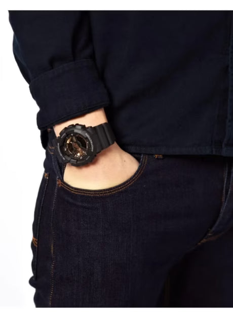 Casio G-Shock Style GA-110RG-1 – High-Quality Imitation (Black & Rose Gold)