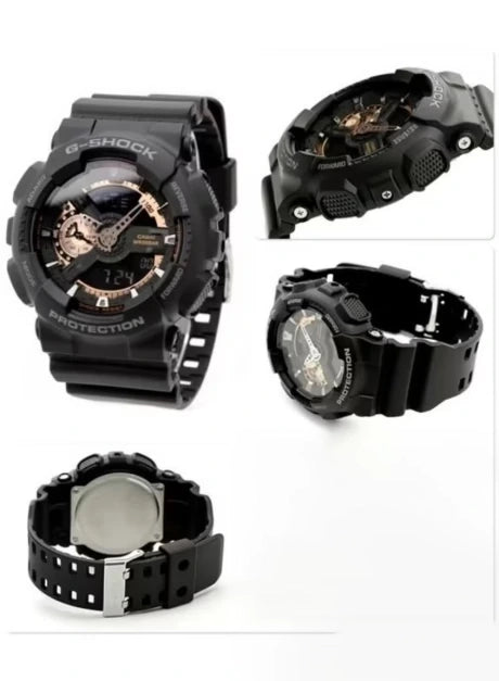 Casio G-Shock Style GA-110RG-1 – High-Quality Imitation (Black & Rose Gold)