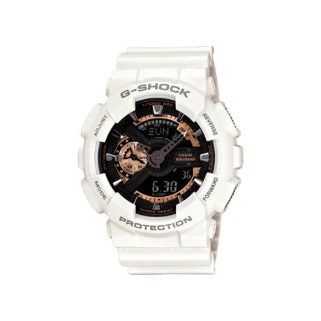 Casio G-Shock Style GA-110RG-7A – High-Quality Imitation (Arctic White & Rose Gold)
