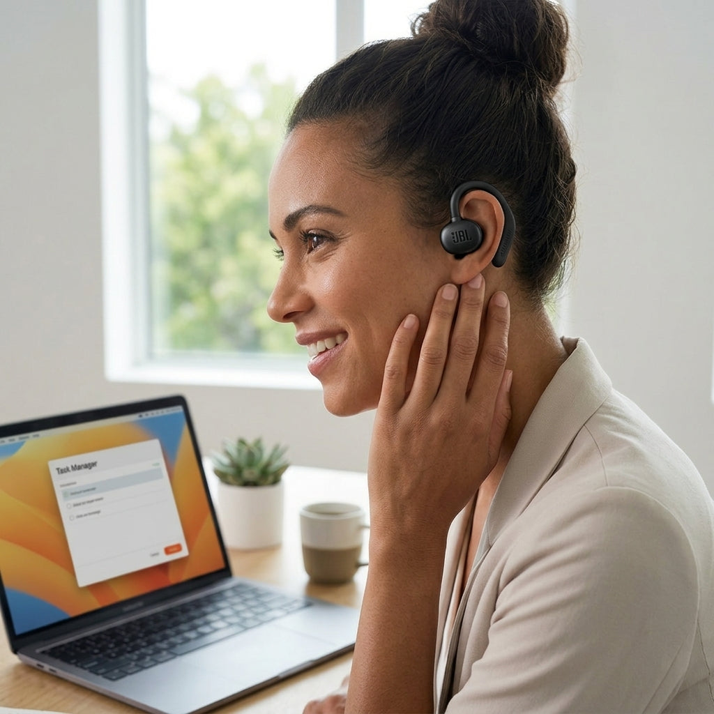 JBL Buds Pro 50 Open-Ear Wireless Earbuds – Hi-Res Audio, 26-Hour Battery Life & Multi-Point Connection with Premium Charging Case