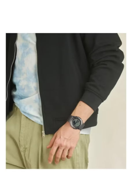 Casio G-Shock Style GM-2100B-3A – High-Quality Imitation (Gunmetal & Olive Green)