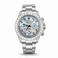 Rolex Cosmograph Daytona Premium Automatic Watch with Stone Bezel