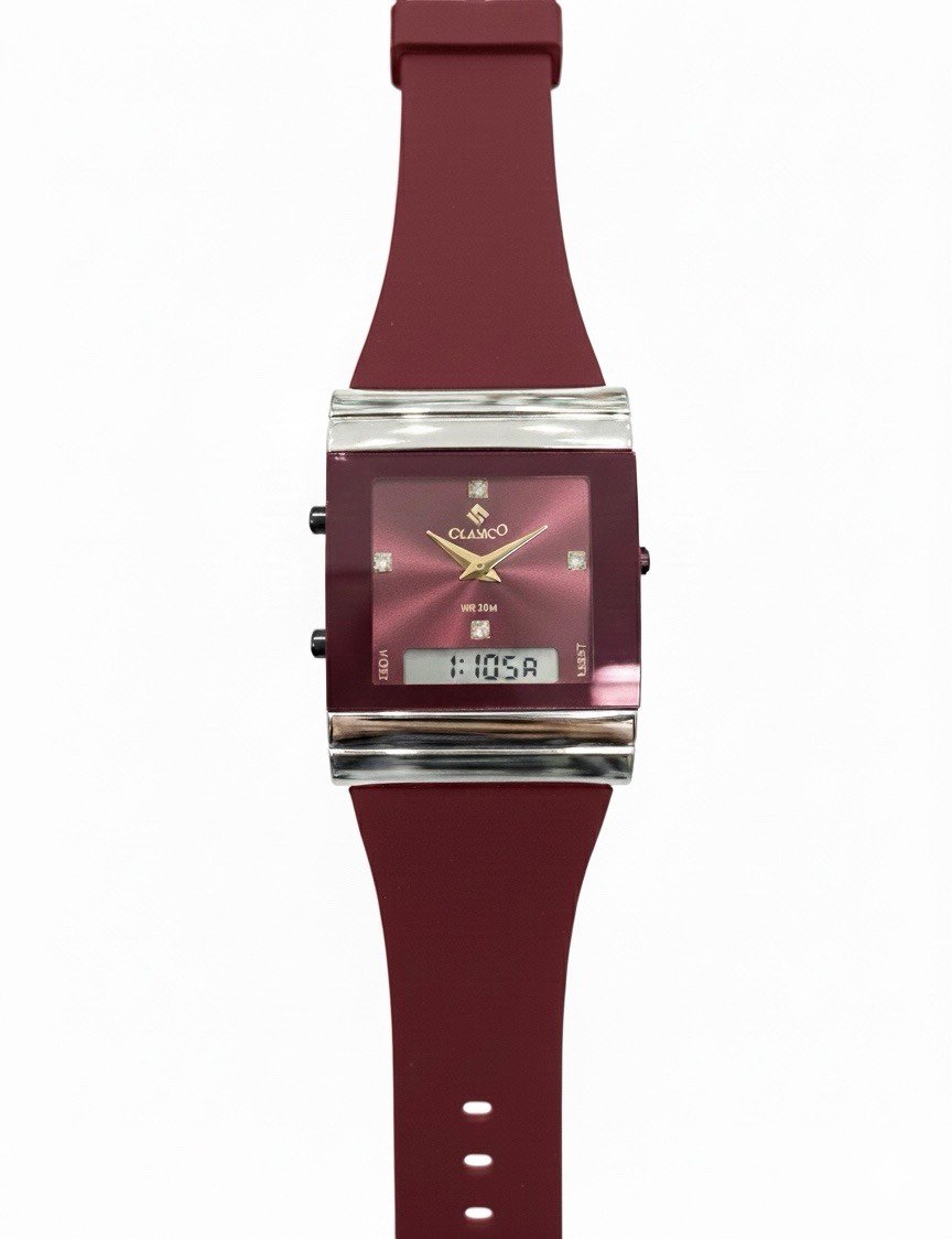Clasico Luxury Unisex Dual-Time Hybrid Watch