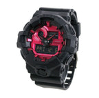 G-Shock GS-0821-02 Analog Digital Black Red Resin