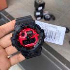 G-Shock GS-0821-02 Analog Digital Black Red Resin