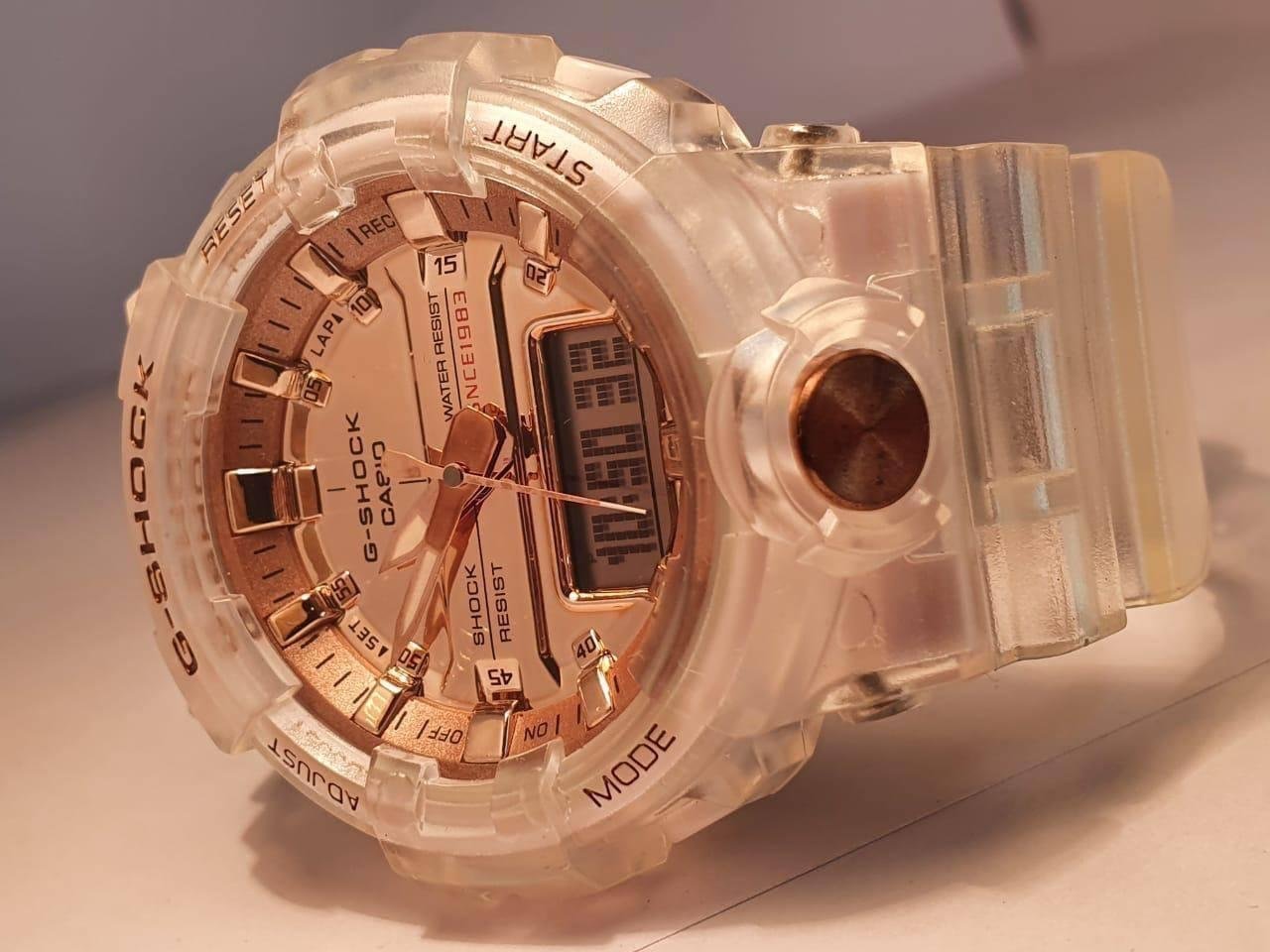 G-Shock Rose Gold Transparent Plain