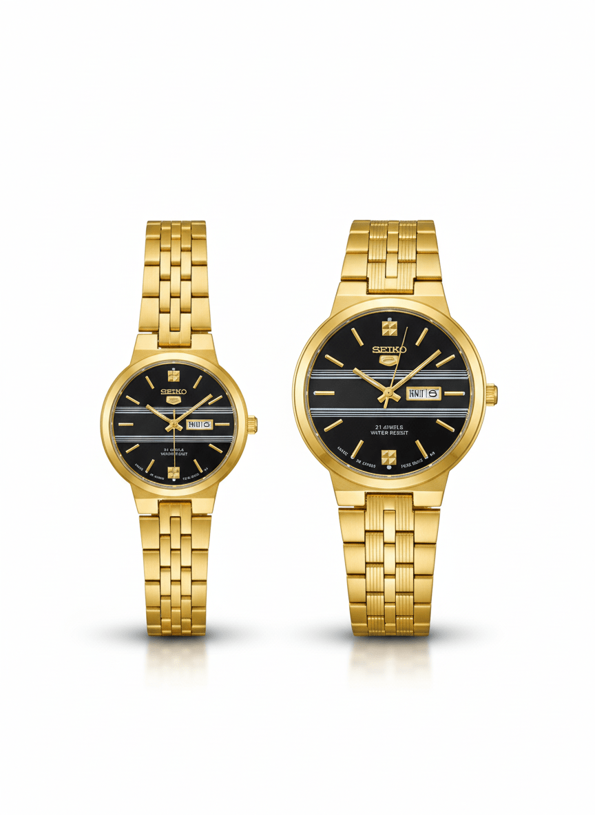 Seiko 5 Inspired Presidential Couple Set