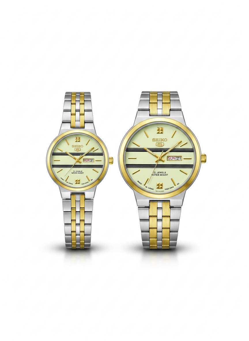 Seiko 5 Inspired Presidential Couple Set