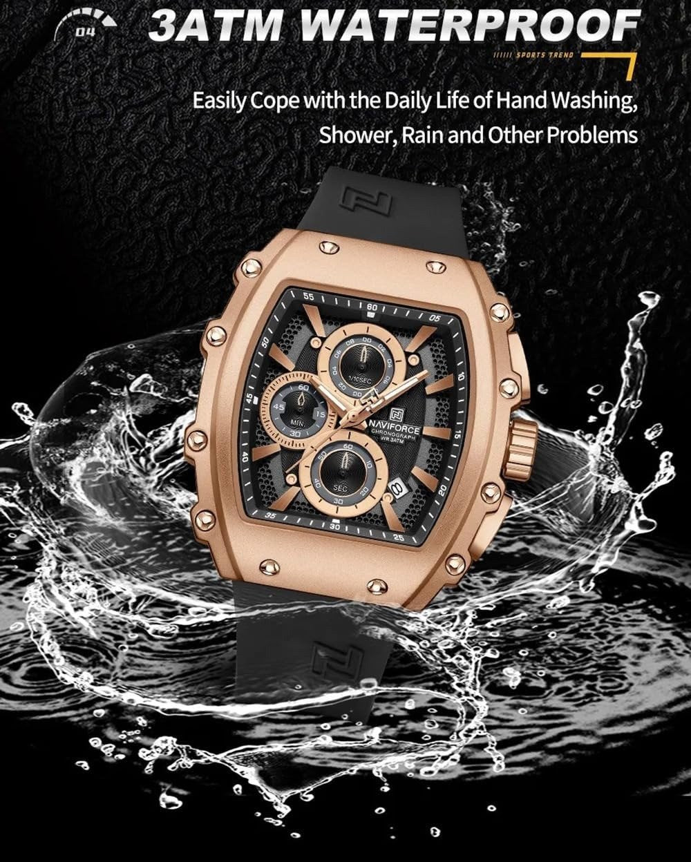 NAVIFORCE Luxury Men's Chronograph Watch