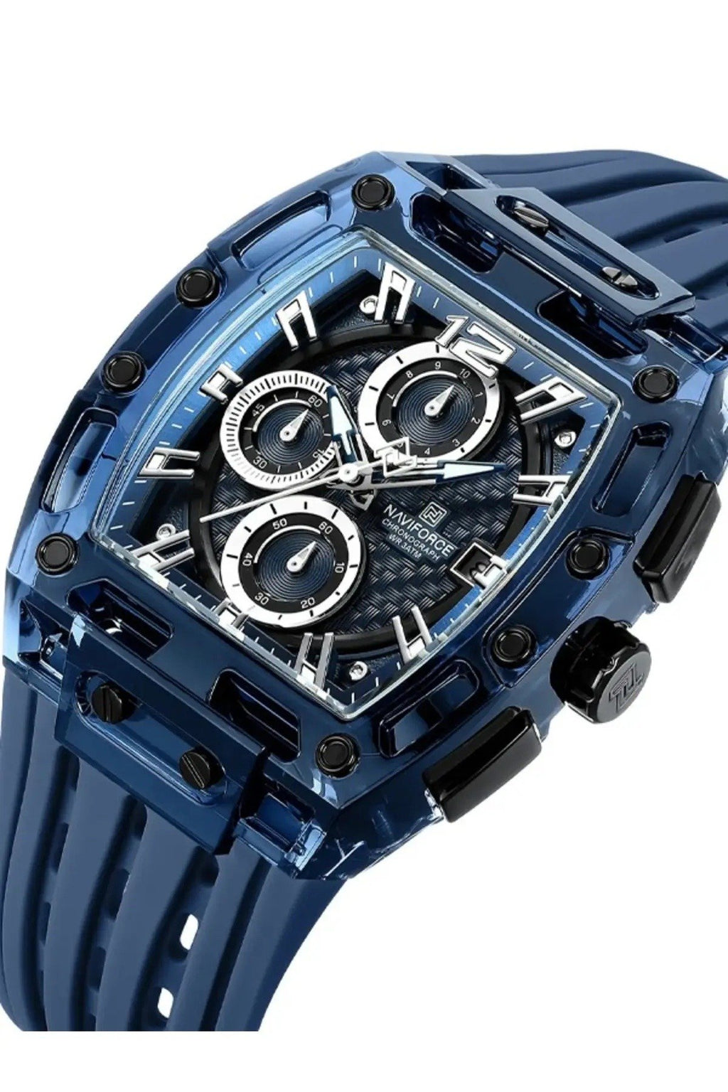 NAVIFORCE Men’s Transparent Luxury Sport Watch