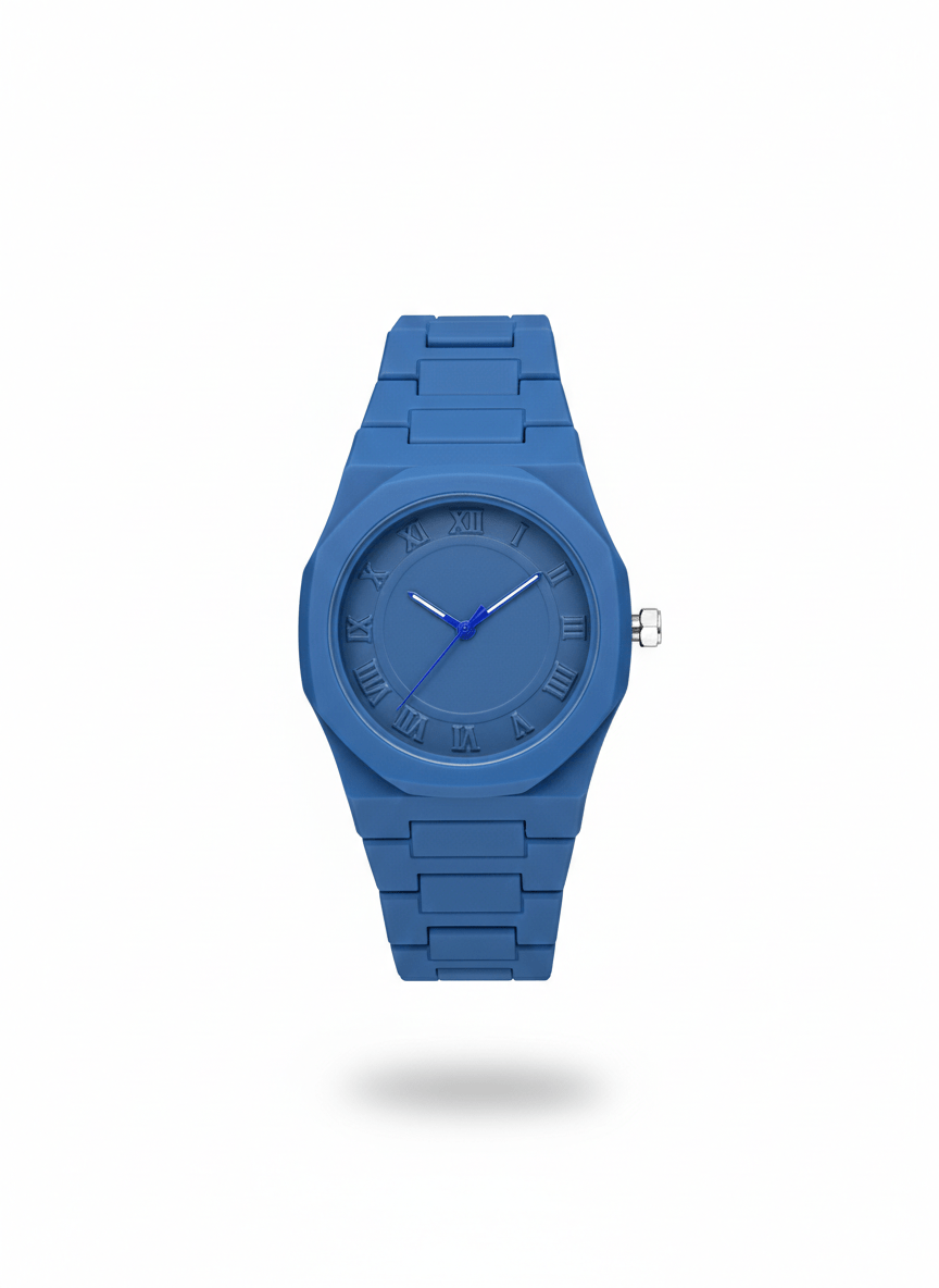 Stealth Edition Minimalist Watch – Midnight Blue Matte Finish