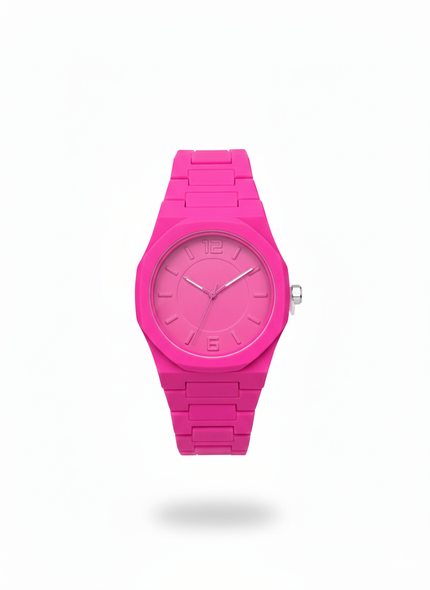 Stealth Edition Minimalist Watch – Sakura Pink Matte Finish