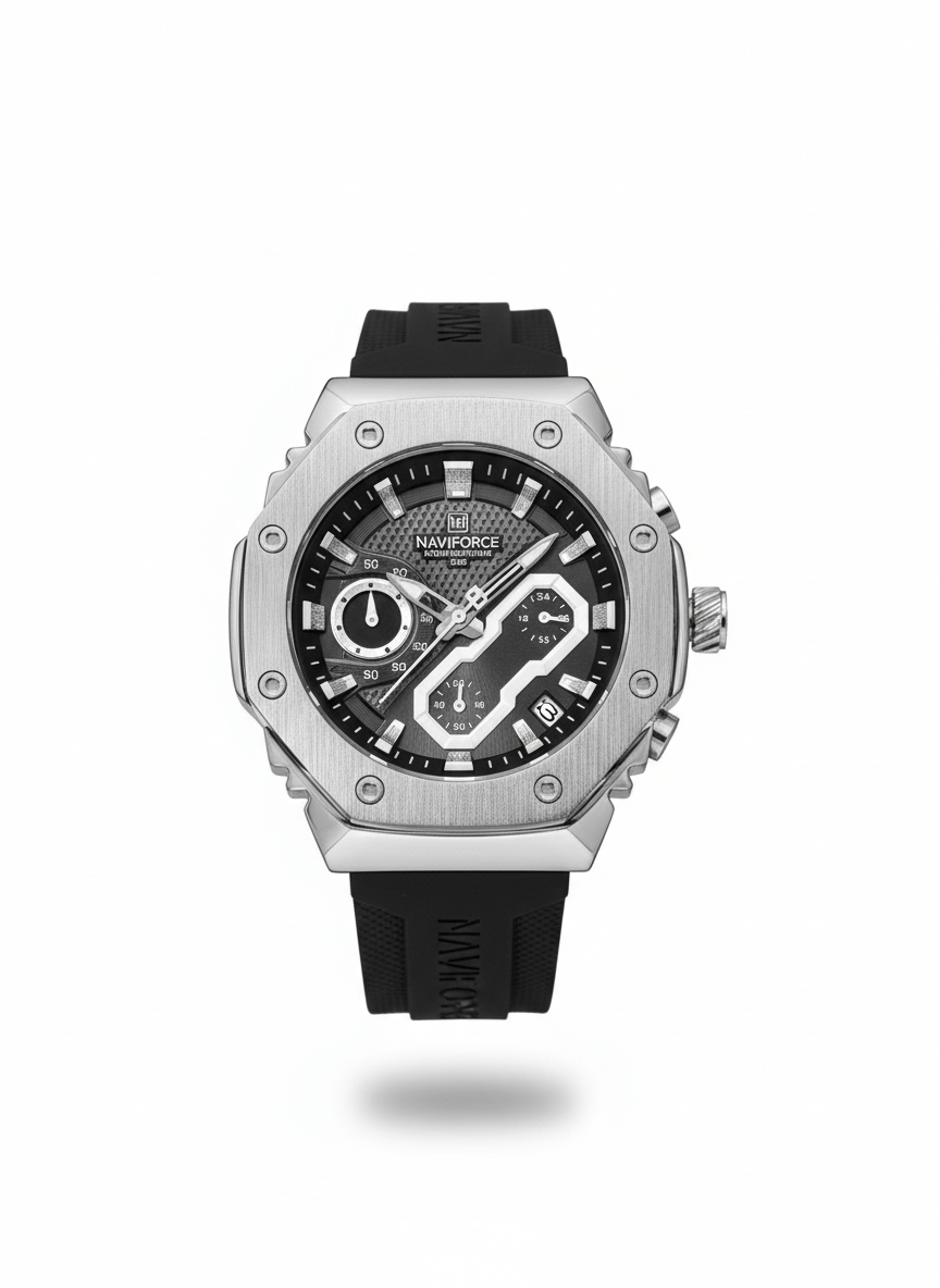 NAVIFORCE NF9188 Silver Steel
