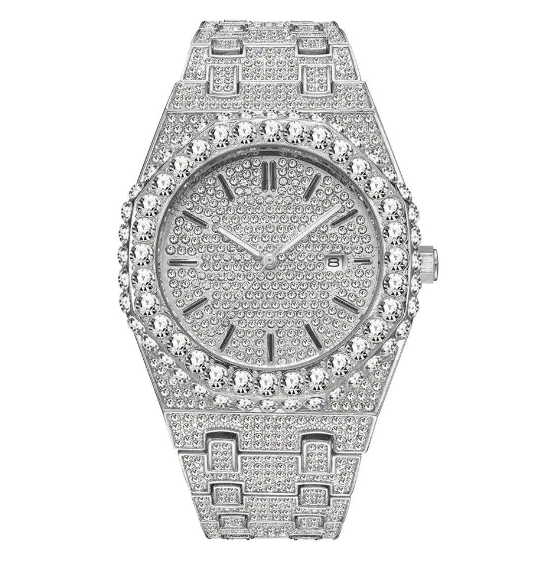 Luxury Iced Out Diamond Watch