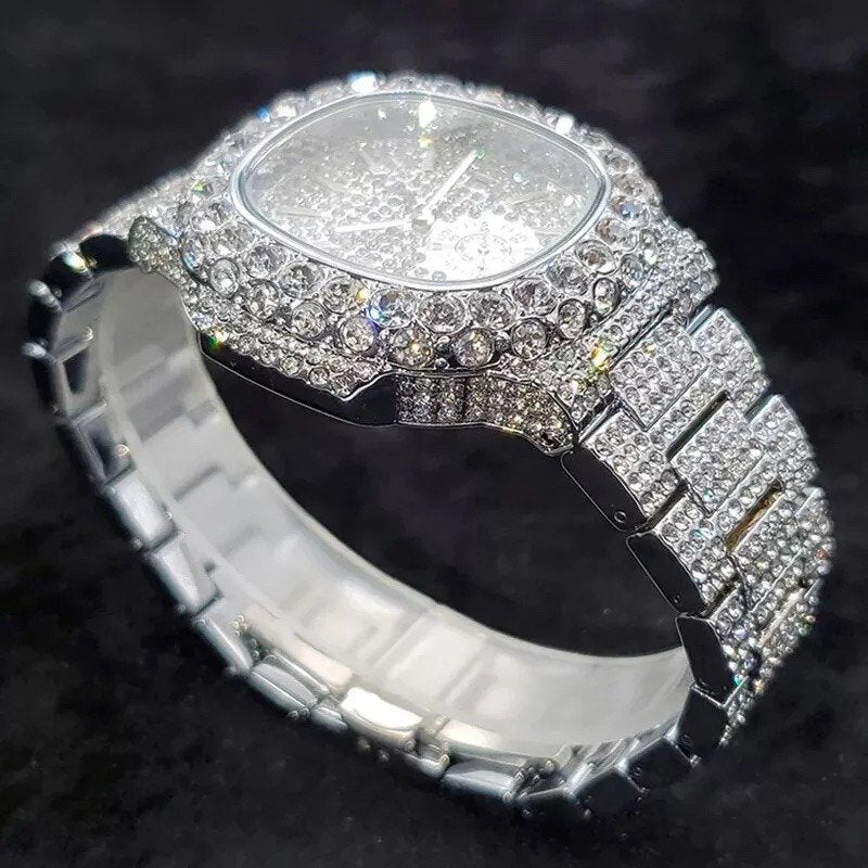 Luxury Iced Bling Out Diamond Watch