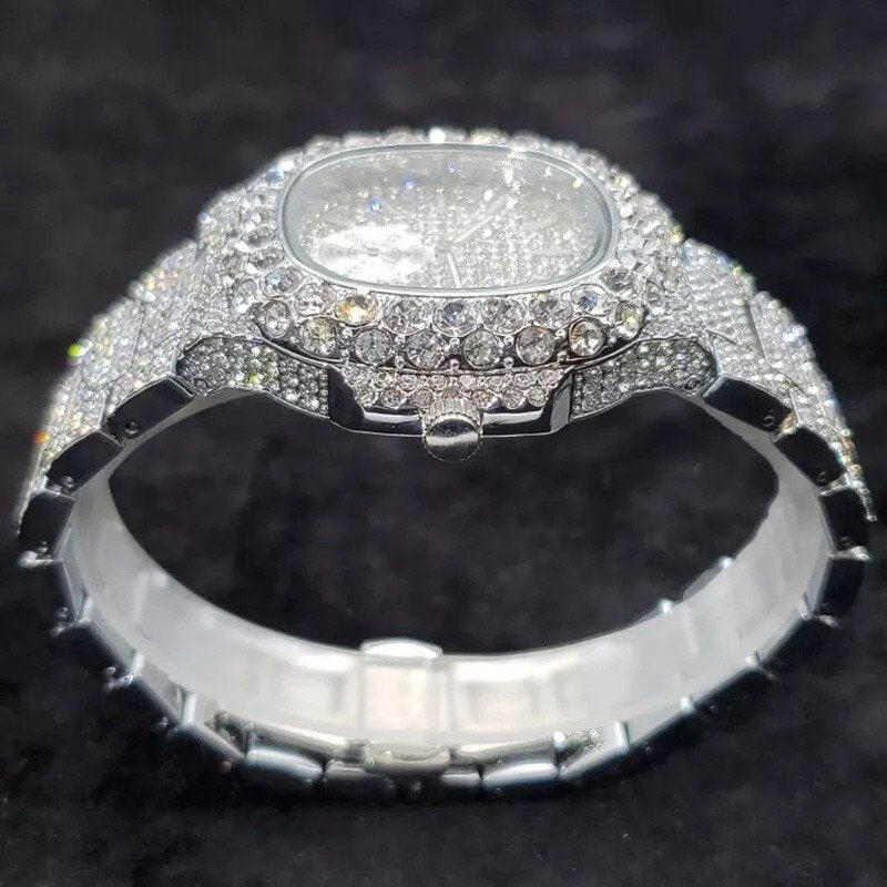 Luxury Iced Bling Out Diamond Watch
