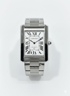 Cartier Tank Must - Polished Steel Case with Silver Flinqué Dial