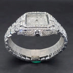 Luxury Arabic Piazza Iced Out Diamond Watch