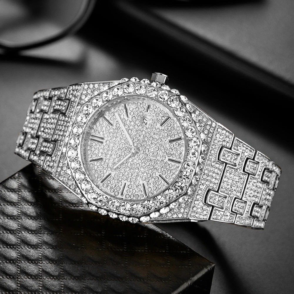 Luxury Iced Out Diamond Watch