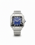 Cartier Santos – Classic Roman Dial Steel Watch