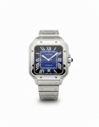 Cartier Santos – Classic Roman Dial Steel Watch