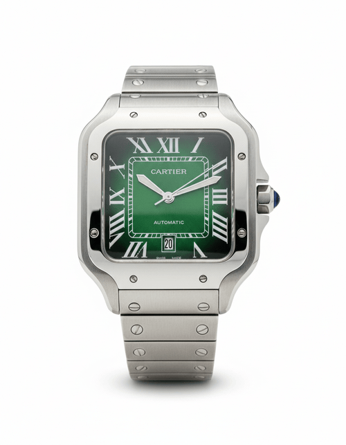 Cartier Santos – Classic Roman Dial Steel Watch