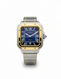 Cartier Santos – Classic Roman Dial Steel Watch