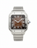Cartier Santos – Classic Roman Dial Steel Watch
