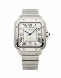Cartier Santos – Classic Roman Dial Steel Watch