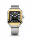 Cartier Santos – Classic Roman Dial Steel Watch