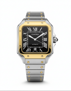 Cartier Santos – Classic Roman Dial Steel Watch