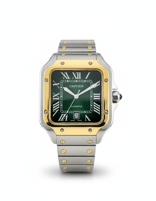 Cartier Santos – Classic Roman Dial Steel Watch