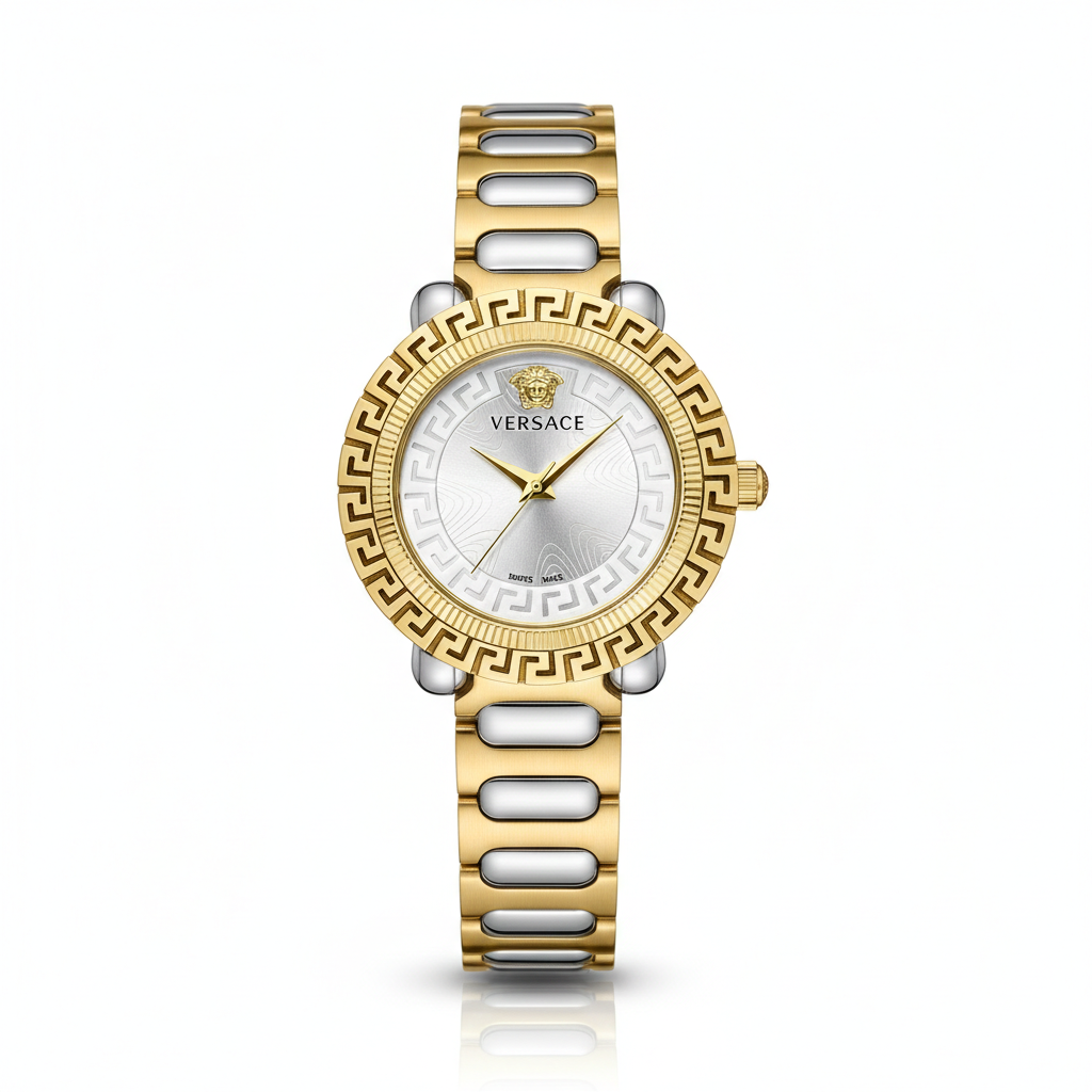 Versace Greca Signature Edition – Two-Tone Luxury