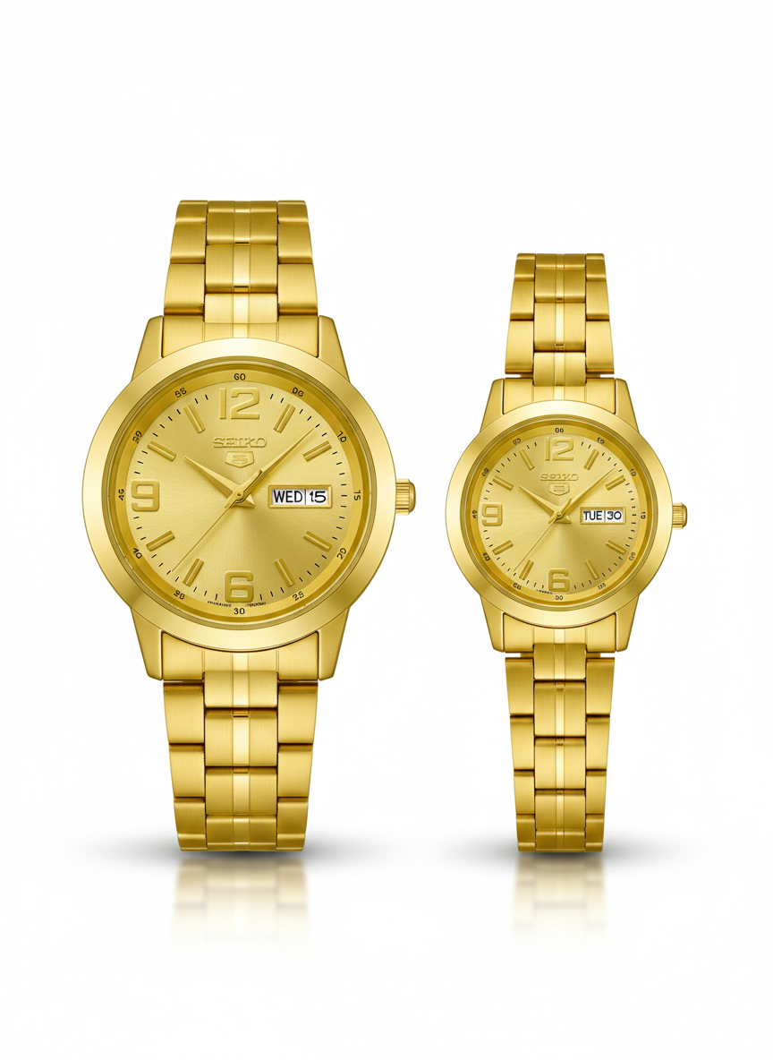 Seiko Heritage Elite Quartz Couple Set