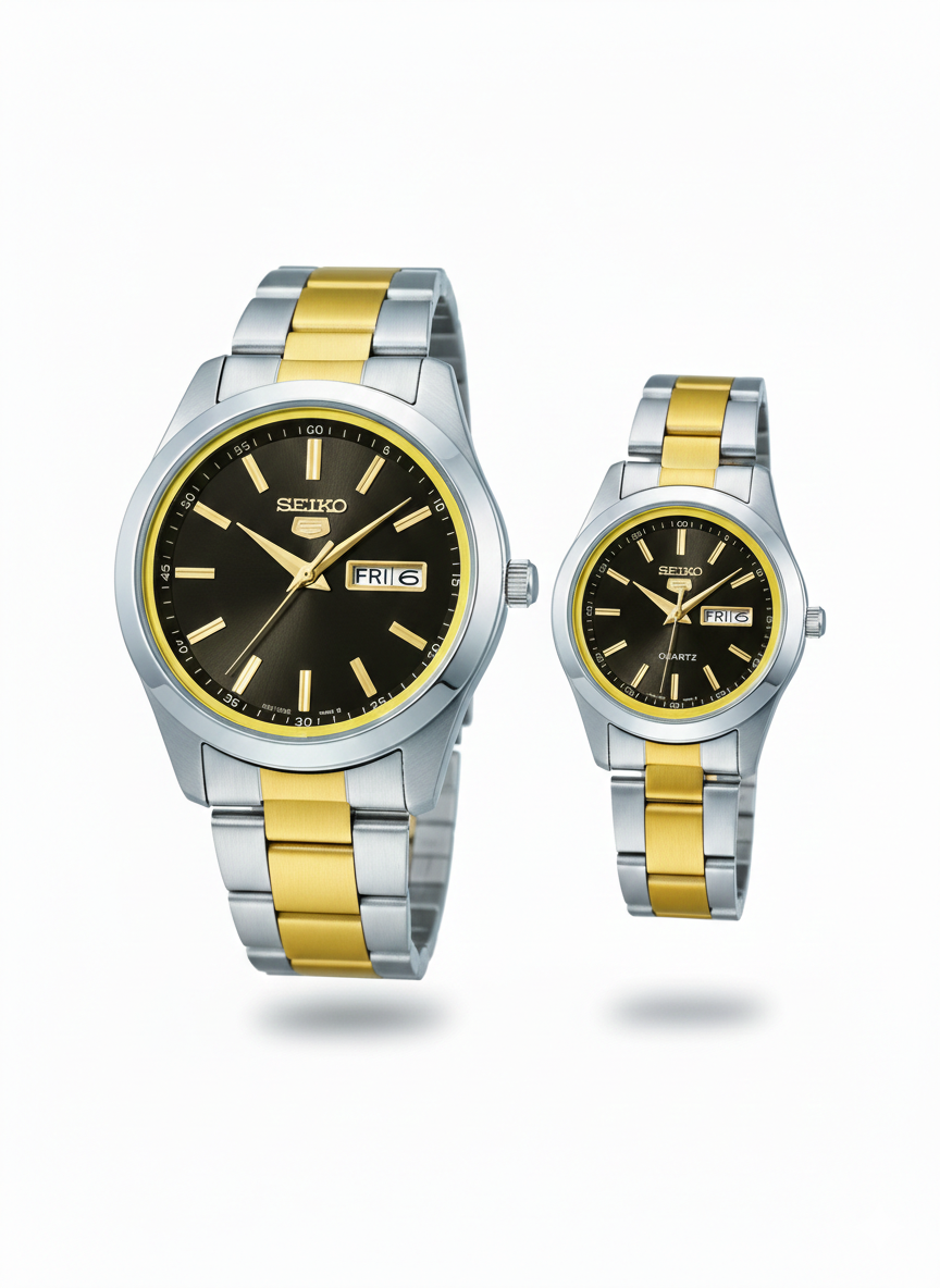 Seiko Heritage Elite Quartz Couple Set