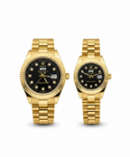 Rolex Day-Date Style Couple Watch Set – Battery Operated Edition