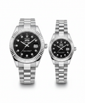 Rolex Day-Date Style Couple Watch Set – Battery Operated Edition