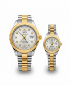 Rolex Day-Date Style Couple Watch Set – Battery Operated Edition