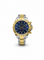 Rolex Daytona Inspired Two-Tone Chronograph – Blue Dial Quartz Edition