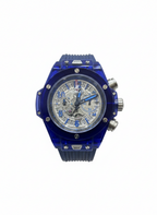 Hublot Inspired Transparent Skeleton Watch