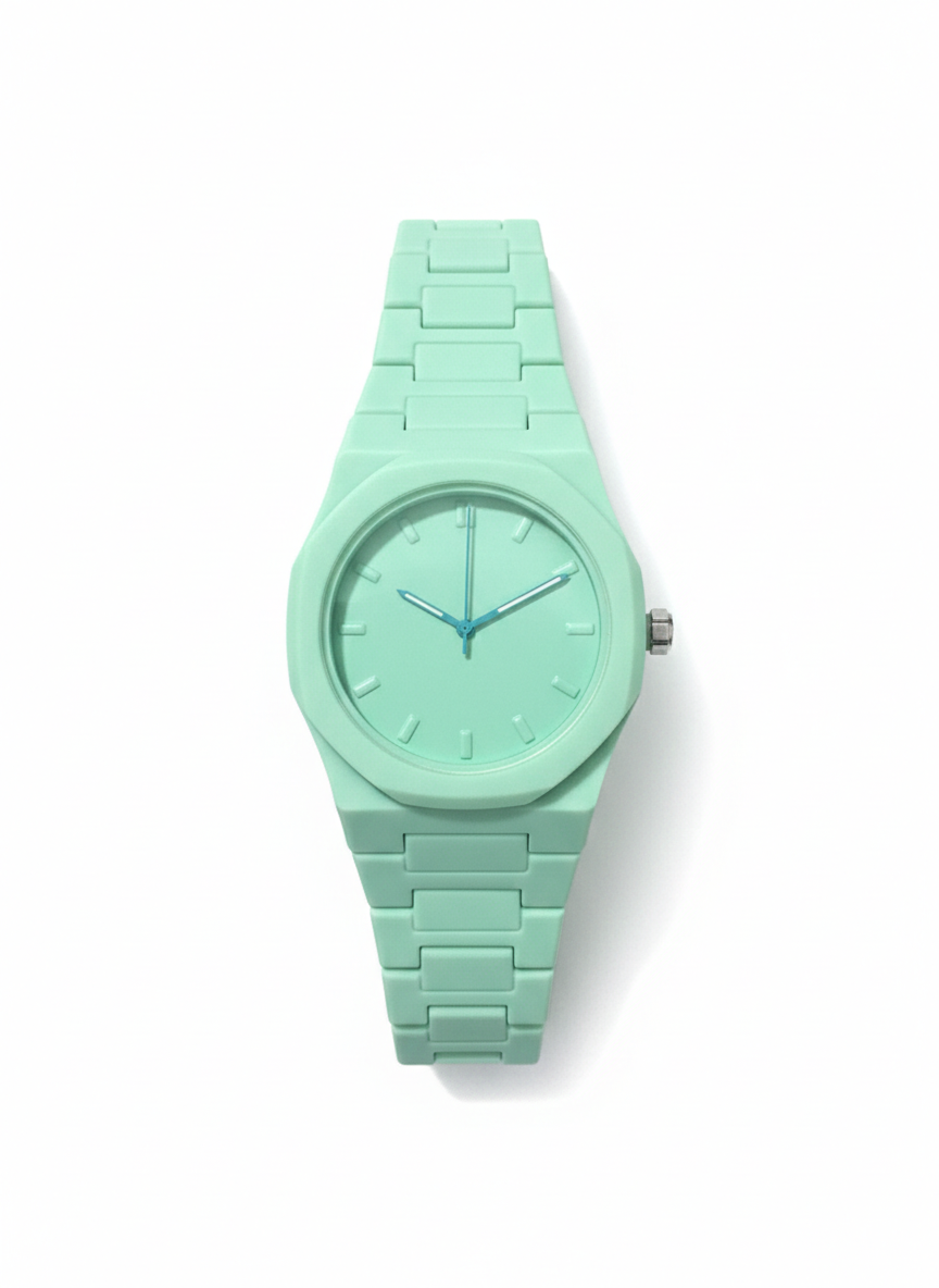 Stealth Edition Minimalist Watch – Mint Green Matte Finish
