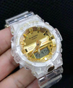 G-Shock Transparent Plain Gold
