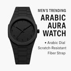 ARABIC BLACK AURA WATCH - PREMIUM LIMITED EDITION TIMEPIECE