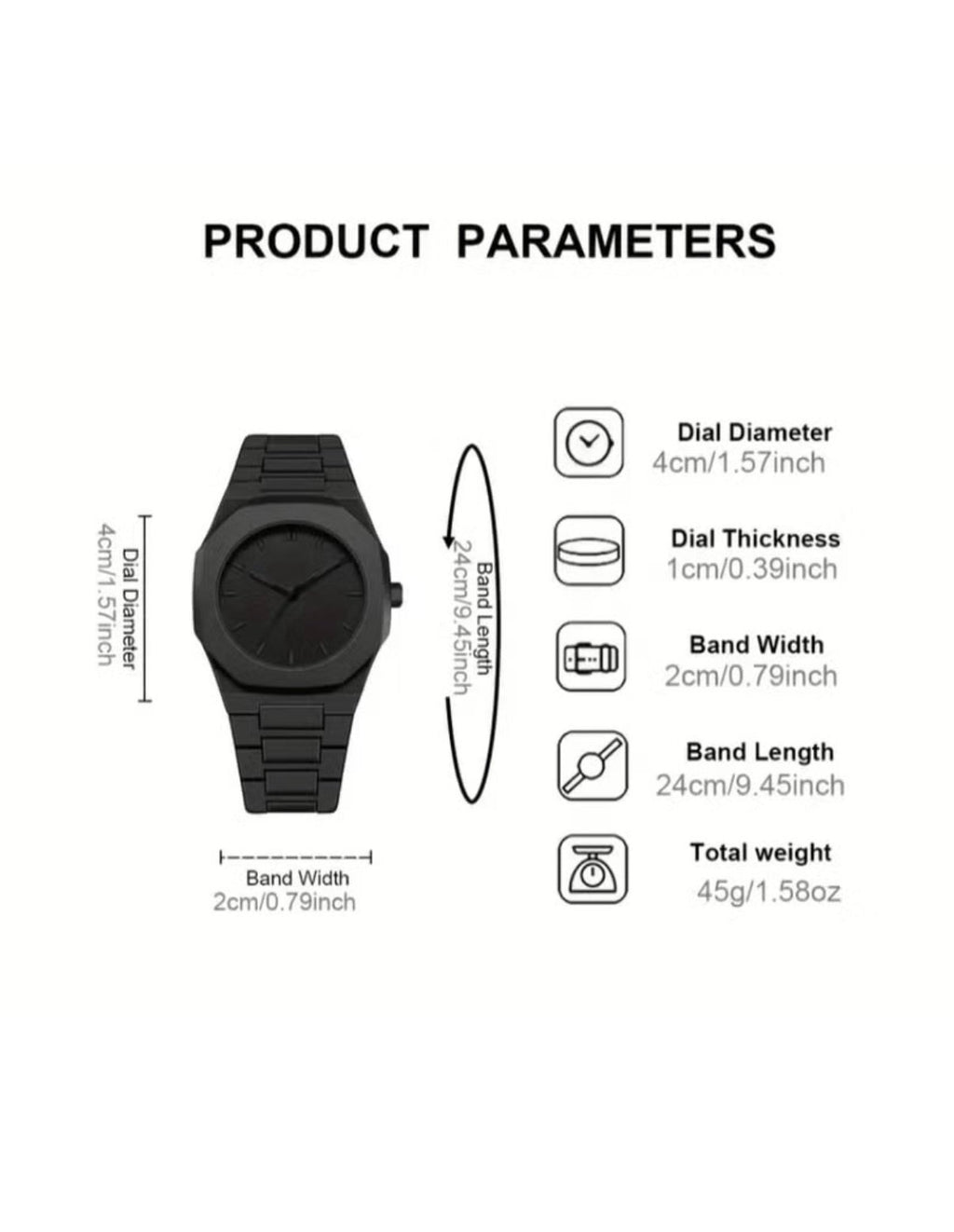 ARABIC BLACK AURA WATCH - PREMIUM LIMITED EDITION TIMEPIECE